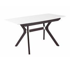 Стол Пекин (1400*820+400/цвет столешницы Белый/цвет ножек Венге) | Интернет магазин мебели и декора LifeDekor