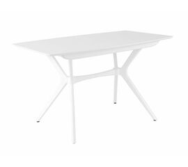 Стол Марко (1300*820+320/цвет столешницы Белый/цвет ножек Белый) | Интернет магазин мебели и декора LifeDekor