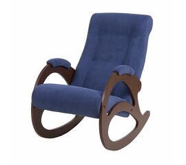 Кресло-качалка Орион 4 (Орех/Verona Denim Blue) | Интернет магазин мебели и декора LifeDekor