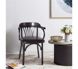 Стул Михаэль венский мягкий (венге, экокожа ЧЕРНАЯ) | Интернет магазин мебели и декора LifeDekor