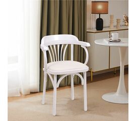 Стул Венский мягкий (эмаль белая, экокожа белая) | Интернет магазин мебели и декора LifeDekor