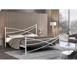 Кровать Лиана (160х200/металлическое основание) Белый | Интернет магазин мебели и декора LifeDekor