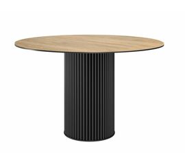 Стол DikLine AKR120 Керамика древесная OAKWOOD HONEY/подстолье черное/опоры черные (2 уп.) | Интернет магазин мебели и декора LifeDekor