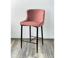 Полубарный стул ARTEMIS BLUVEL-52 PINK (H=65cm), велюр М-City | Интернет магазин мебели и декора LifeDekor
