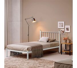 Кровать односпальная АРЗУ (90х200/металлическое основание с усилением) Белый | Интернет магазин мебели и декора LifeDekor