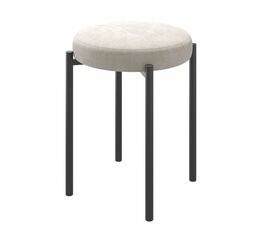 Табурет BOB (b03 / CREAM LUX/Черный) | Интернет магазин мебели и декора LifeDekor