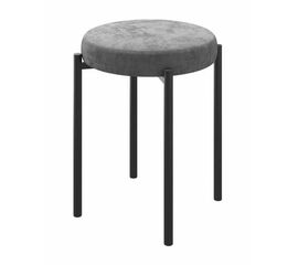 Табурет BOB (b22 / GREY LUX/Черный) | Интернет магазин мебели и декора LifeDekor