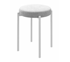 Табурет BOB (b20 / SILVER LUX/Белый) | Интернет магазин мебели и декора LifeDekor