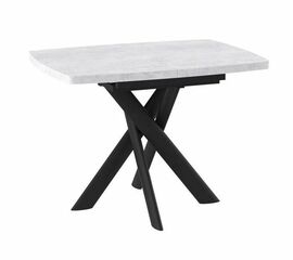 Стол Andres -110 (110/145 х 80 / серый сланец / черный) | Интернет магазин мебели и декора LifeDekor