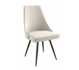 Стул LEO-R поворотный (b3 Cream Lux/Черный) | Интернет магазин мебели и декора LifeDekor