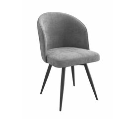 Стул TEDDY-R (b 22 / Grey LUX/Черный) | Интернет магазин мебели и декора LifeDekor