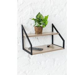 Стеллаж Ангули 250х450 настенный-настольный (ясень шимо светлый) | Интернет магазин мебели и декора LifeDekor