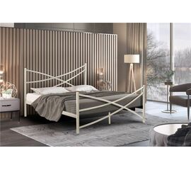 Кровать Лиана (120х200/металлическое основание) Бежевый | Интернет магазин мебели и декора LifeDekor