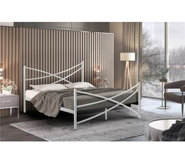 Кровать Лиана (120х200/металлическое основание) Белый | Интернет магазин мебели и декора LifeDekor