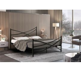 Кровать Лиана (120х200/металлическое основание) Черный | Интернет магазин мебели и декора LifeDekor