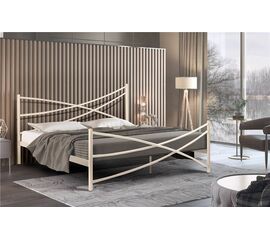 Кровать Лиана (160х200/металлическое основание) Бежевый | Интернет магазин мебели и декора LifeDekor