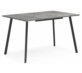 Стол деревянный Кортни 120 (160) x 80 бетон светлый / черный матовый | Интернет магазин мебели и декора LifeDekor