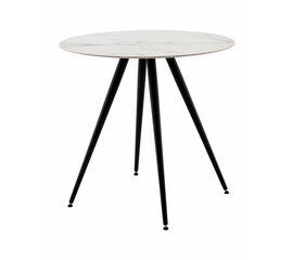 Стол Ники круглый столешница керамика Ice Jade 800 | Интернет магазин мебели и декора LifeDekor