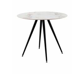 Стол Ники круглый столешница керамика Ice Jade 900 | Интернет магазин мебели и декора LifeDekor