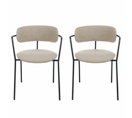 Комплект из 2-х стульев Ant букле латте | Интернет магазин мебели и декора LifeDekor