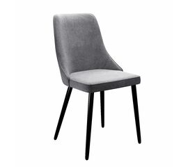 Стул DikLine 286 TW09 светло-серый, ножки черные | Интернет магазин мебели и декора LifeDekor
