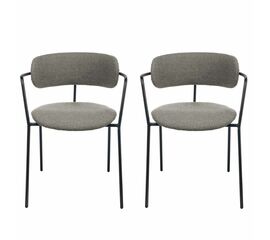 Комплект из 2-х стульев Ant букле серый | Интернет магазин мебели и декора LifeDekor