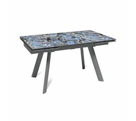 Стол раскладной Stone (140+40+40), керамика глянцевая Lemurian blue | Интернет магазин мебели и декора LifeDekor