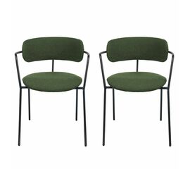Комплект из 2-х стульев Ant букле зелёный | Интернет магазин мебели и декора LifeDekor