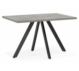 Стол деревянный Keon T32 116(155,5)х77 раздвижной цемент / черный | Интернет магазин мебели и декора LifeDekor