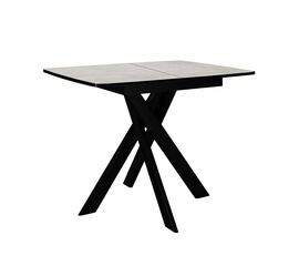 Стол DikLine DB110 Хромикс белый/опоры черные | Интернет магазин мебели и декора LifeDekor