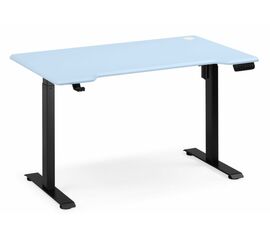 Компьютерный стол Маркос 120х75 голубой / черный | Интернет магазин мебели и декора LifeDekor