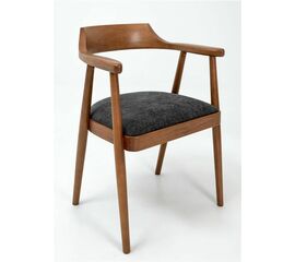 Полукресло венское Mercurius (светлый орех/ткань Графит) | Интернет магазин мебели и декора LifeDekor