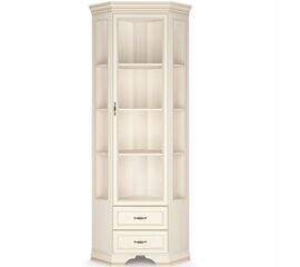 Шкаф-витрина угловой Сиена, бежевая | Интернет магазин мебели и декора LifeDekor