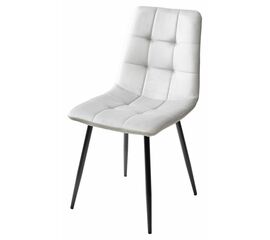 Стул BARI UF910-02 LIGHT GREY, велюр / черный каркас М-City | Интернет магазин мебели и декора LifeDekor