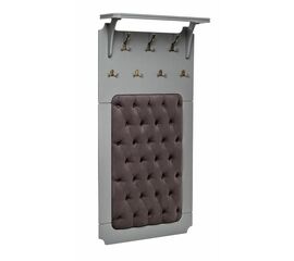 Вешалка настенная Патриция (Серый ясень/ткань V19) | Интернет магазин мебели и декора LifeDekor