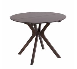 Стол Пекин (1000*1000+300/цвет столешницы Темный орех/цвет ножек Темный орех) | Интернет магазин мебели и декора LifeDekor