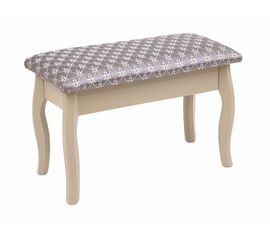 Банкетка из массива березы (ткань Баскет 149/2) Слоновая кость (29С) | Интернет магазин мебели и декора LifeDekor