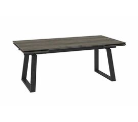 Cтол с керамическим покрытием Chelsy (MILANA) -200 (200+45+45)х98 / Оak vintage premium cer/Черный | Интернет магазин мебели и декора LifeDekor