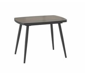 Стол раздвижной Tinto-100 (Дуб Винтажный compact cer/ Черный) 100х70(30) | Интернет магазин мебели и декора LifeDekor