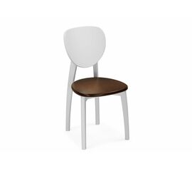 Стул деревянный Окава белый / миланский орех | Интернет магазин мебели и декора LifeDekor