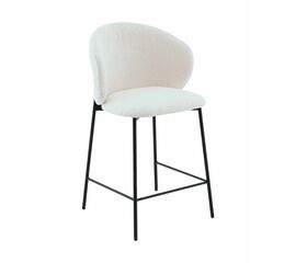 Стул полубарный Блейз букле белый | Интернет магазин мебели и декора LifeDekor