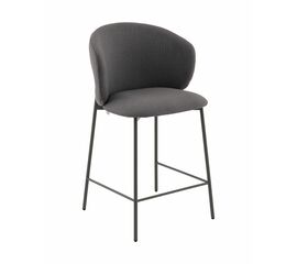 Стул полубарный Блейз велюр серый, каркас серый | Интернет магазин мебели и декора LifeDekor