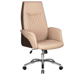 Офисное кресло для руководителей DOBRIN LEONARD, коричнево-бежевый, Вариант: коричнево-бежевый | Интернет магазин мебели и декора LifeDekor