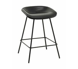 Стул полубарный Фуриоса экокожа чёрный | Интернет магазин мебели и декора LifeDekor