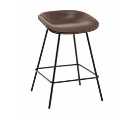 Стул полубарный Фуриоса экокожа коричневый | Интернет магазин мебели и декора LifeDekor