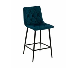 Стул полубарный Одди Diamond велюр синий | Интернет магазин мебели и декора LifeDekor