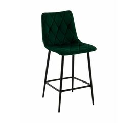 Стул полубарный Одди Diamond велюр темно-зеленый | Интернет магазин мебели и декора LifeDekor