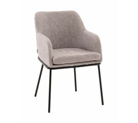 Стул с подлокотниками Кози new ткань букле серый | Интернет магазин мебели и декора LifeDekor