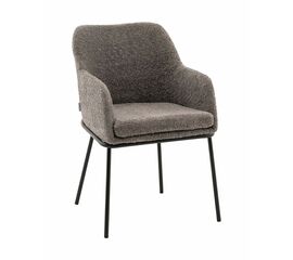 Стул с подлокотниками Кози new ткань букле тёмно-серый | Интернет магазин мебели и декора LifeDekor