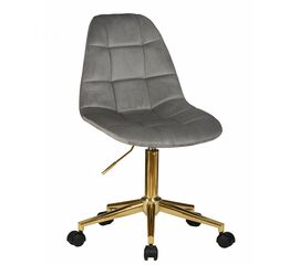 Офисное кресло для персонала DOBRIN MONTY GOLD, серый велюр (MJ9-75), Вариант: серый велюр (MJ9-75) | Интернет магазин мебели и декора LifeDekor